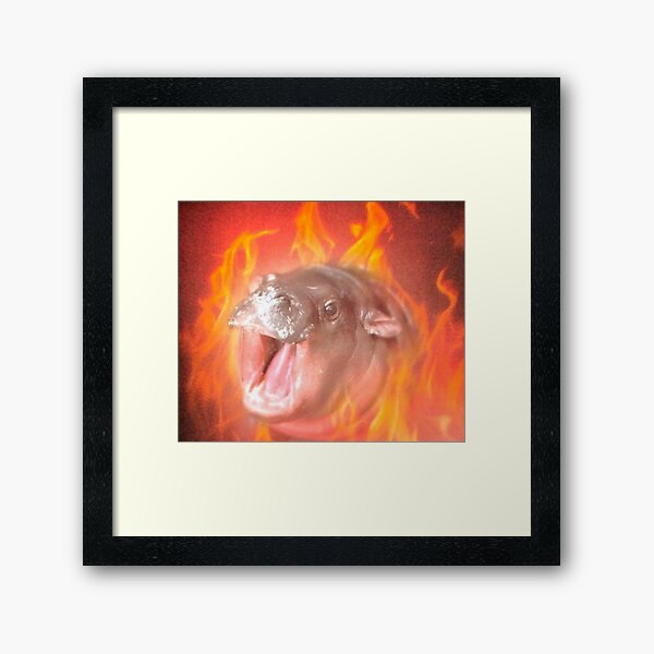 Item preview, Moo Deng Meme Flames designed and sold by shoxio.