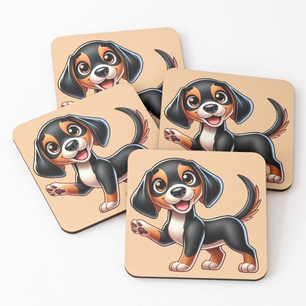 Item preview, Cute Black and Tan Coonhound for Coonhound Lovers designed and sold by NoelaniArt.