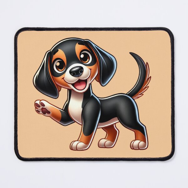 Item preview, Cute Black and Tan Coonhound for Coonhound Lovers designed and sold by NoelaniArt.