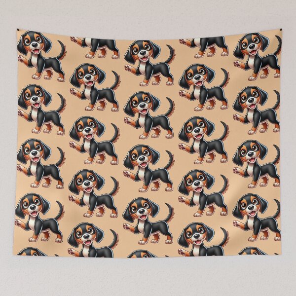 Item preview, Cute Black and Tan Coonhound for Coonhound Lovers designed and sold by NoelaniArt.