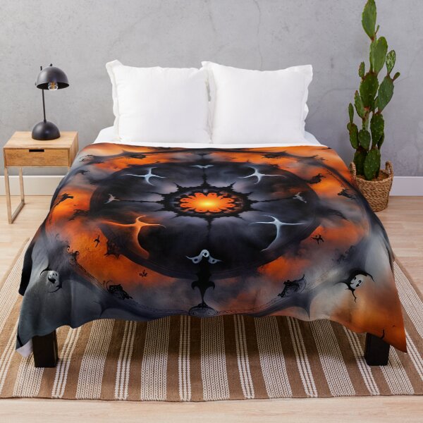 Item preview, Gloomy mandala with ghosts designed and sold by MandalasShops.