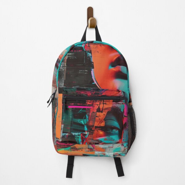 Item preview, Women portraits, digital distortion, intense glitch colors designed and sold by Piotrek0001.