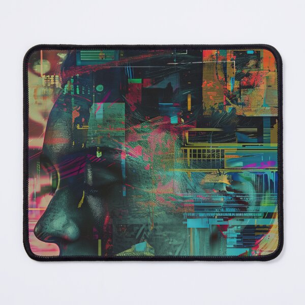 Item preview, Women portraits, digital distortion, intense glitch colors designed and sold by Piotrek0001.