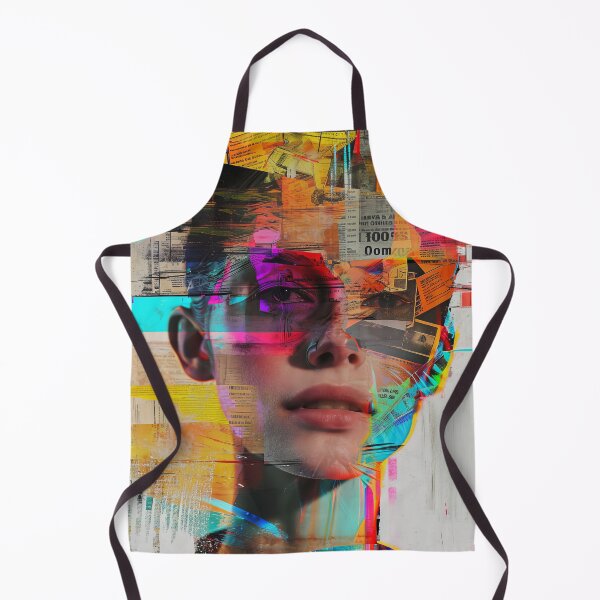 Item preview, Women portraits, digital distortion, intense glitch colors designed and sold by Piotrek0001.