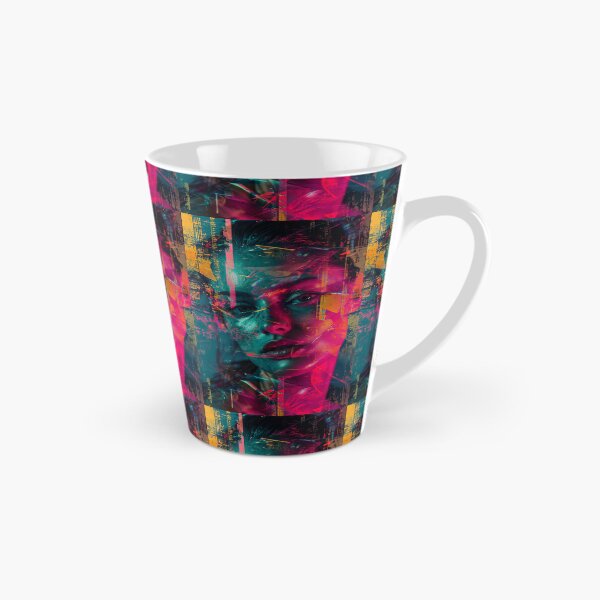 Item preview, Women portraits, digital distortion, intense glitch colors designed and sold by Piotrek0001.