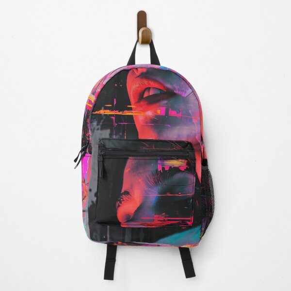 Item preview, Women portraits, digital distortion, intense glitch colors designed and sold by Piotrek0001.