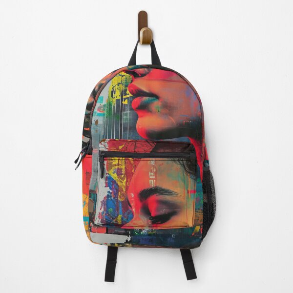 Item preview, Women portraits, digital distortion, intense glitch colors designed and sold by Piotrek0001.