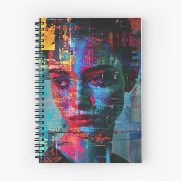 Item preview, Copy of Women portraits, digital distortion, intense glitch colors designed and sold by Piotrek0001.