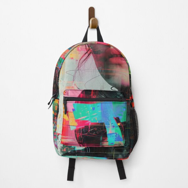 Item preview, Women portraits, digital distortion, intense glitch colors designed and sold by Piotrek0001.
