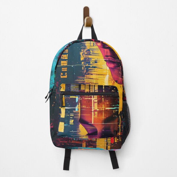 Item preview, Women portraits, digital distortion, intense glitch colors designed and sold by Piotrek0001.