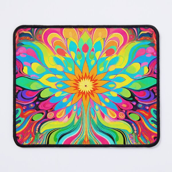 Item preview, Vintage 70s Colorful Psychedelic Artwork designed and sold by HLPsychDesigns.