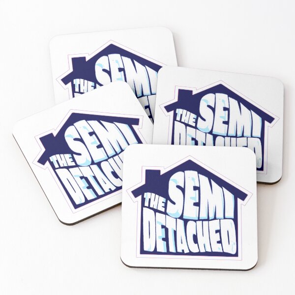 Item preview, Semi Detached House Logo Blue designed and sold by HeadacheMachine.