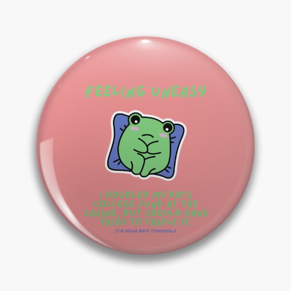 Item preview, Feeling Uneasy Frog designed and sold by BrickedBrands.