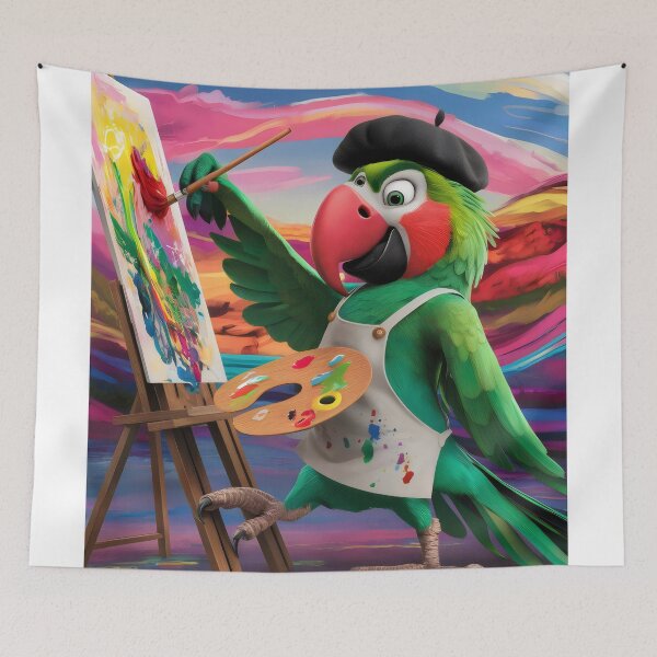 Item preview, Artistic parrot. designed and sold by MyHappyArtShop.