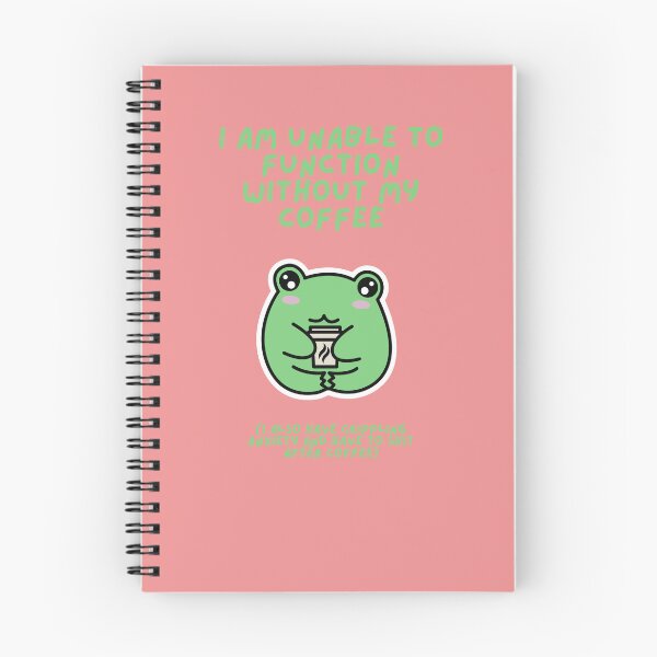 Item preview, Unable To Function Without Coffee Frog designed and sold by BrickedBrands.
