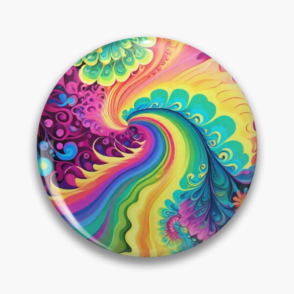 Item preview, 70s Colorful Vintage Psychedelic Artwork designed and sold by HLPsychDesigns.