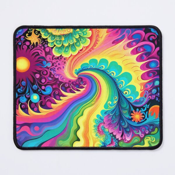 Item preview, 70s Colorful Vintage Psychedelic Artwork designed and sold by HLPsychDesigns.