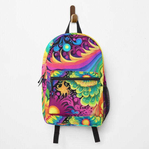 Item preview, 70s Colorful Vintage Psychedelic Artwork designed and sold by HLPsychDesigns.
