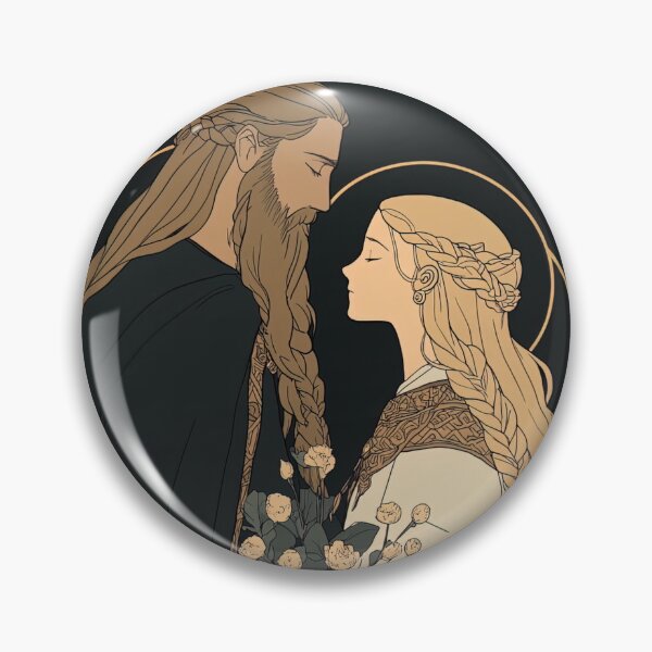Item preview, Hjalmar and Ingeborg, Norse mythology | Anime style designed and sold by ComicsFactory.