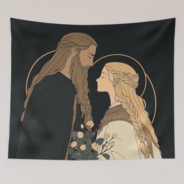 Item preview, Hjalmar and Ingeborg, Norse mythology | Anime style designed and sold by ComicsFactory.