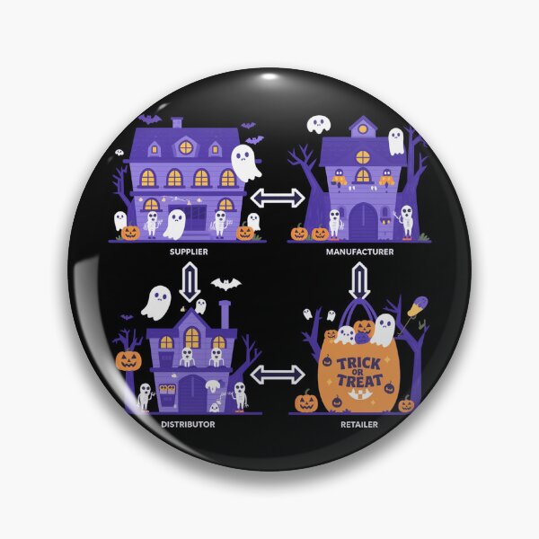 Item preview, The journey to trick or treat, supply chain halloween designed and sold by NoetherSym.