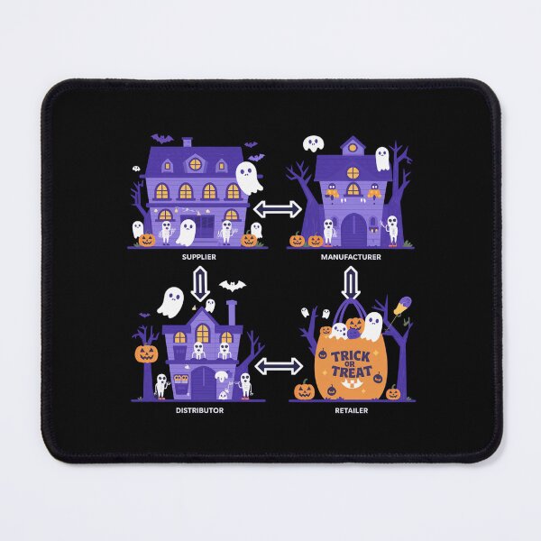 Item preview, The journey to trick or treat, supply chain halloween designed and sold by NoetherSym.