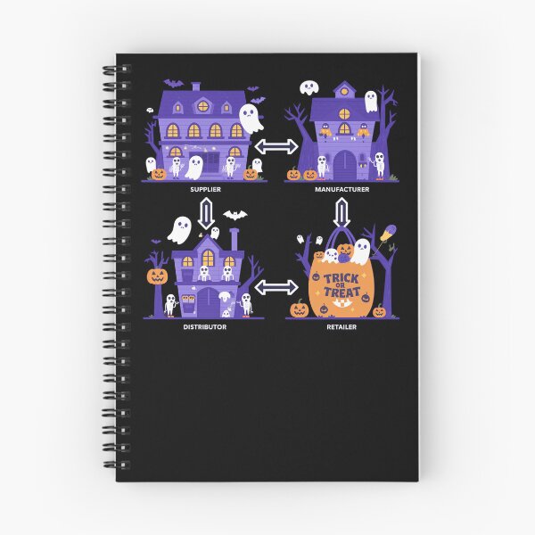 Item preview, The journey to trick or treat, supply chain halloween designed and sold by NoetherSym.