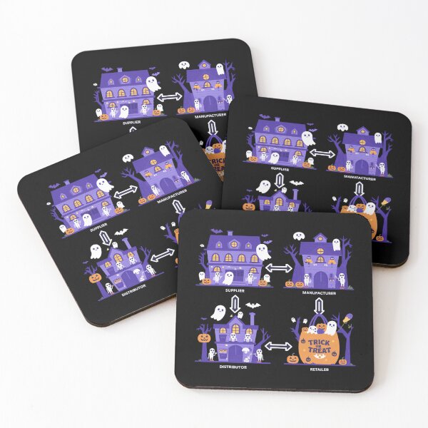 Item preview, The journey to trick or treat, supply chain halloween designed and sold by NoetherSym.
