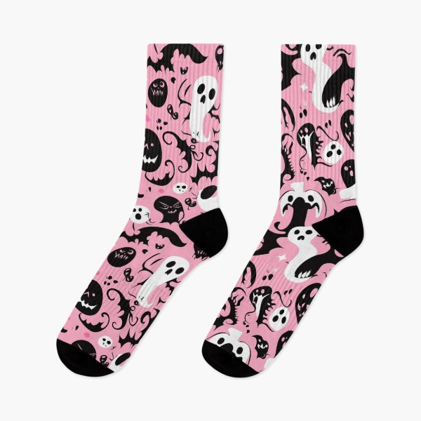 Item preview, Pink Spooky Halloween Pattern designed and sold by Wisdi.