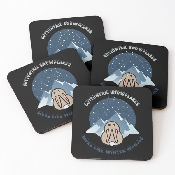 Item preview, Snow Bunny Magic: Cute Cottontail & Snowflake Art designed and sold by UN-FUR-GETTABLE.