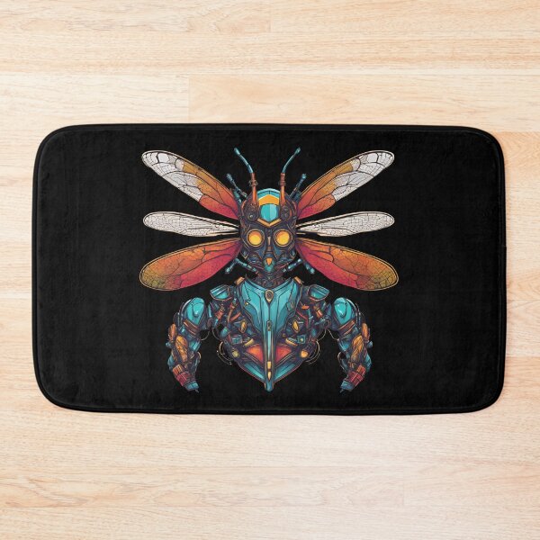 Item preview, Dragonfly Robot Knight Blue Armor Orange Wings designed and sold by GFamilyC.