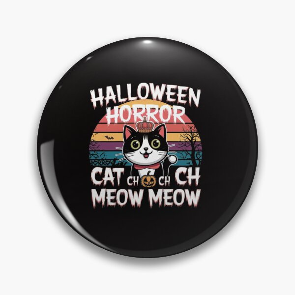 Item preview, Chilling Halloween Horror Cat , Ch Ch Ch Meow Meow , funny idea  designed and sold by masteryStore.