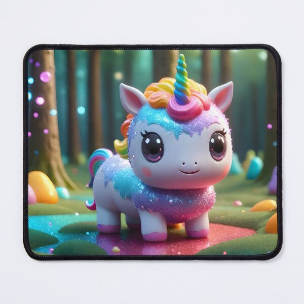 Item preview, PRECIOUS BABY RAINBOW GLITTER UNICORN IN FOREST KAWAII designed and sold by Arts4U.