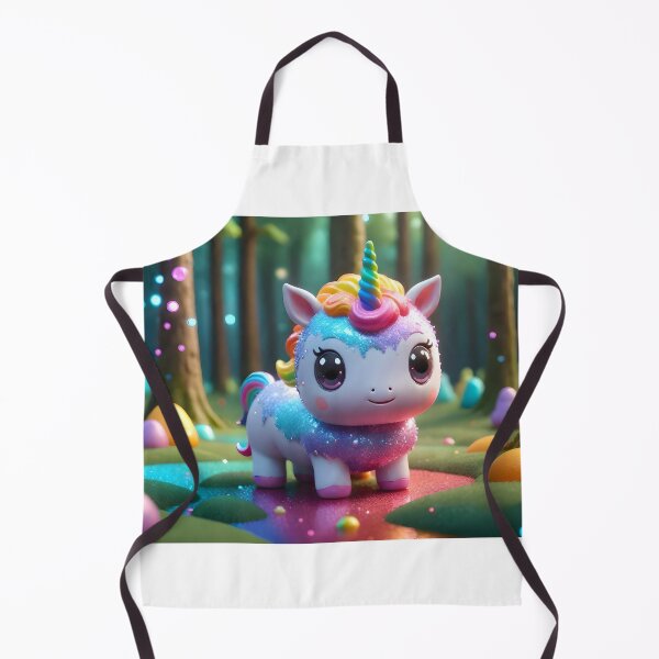Item preview, PRECIOUS BABY RAINBOW GLITTER UNICORN IN FOREST KAWAII designed and sold by Arts4U.