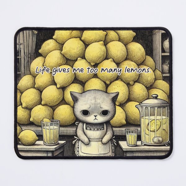 Item preview, Life gives me too many lemons.-cat designed and sold by II0FU5.