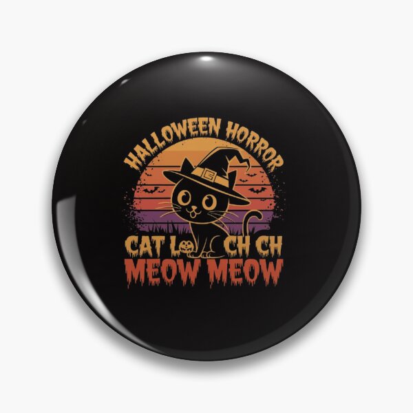 Item preview, Chilling Halloween Horror Cat , Ch Ch Ch Meow Meow , funny idea  designed and sold by masteryStore.