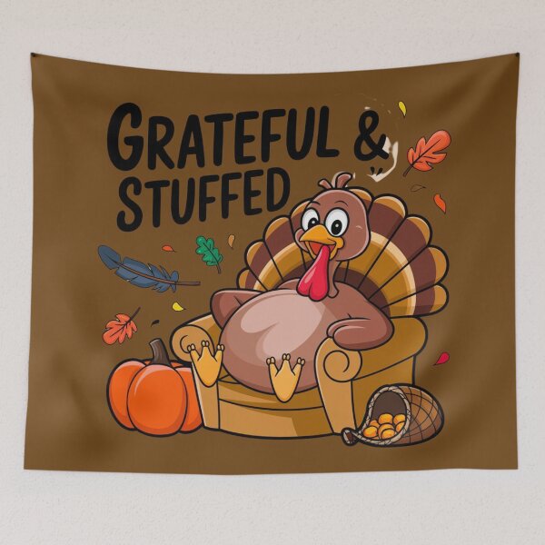 Item preview, Grateful and Stuffed Thanksgiving Design designed and sold by Sol-threads.