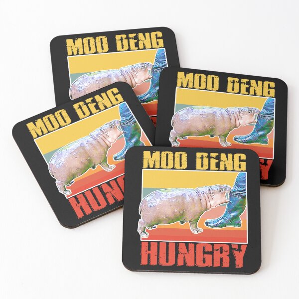 Item preview, Cute Funny Moo Deng Hungry Baby Pygmy Hippo Aesthetic Gift designed and sold by Mr-Right-On.