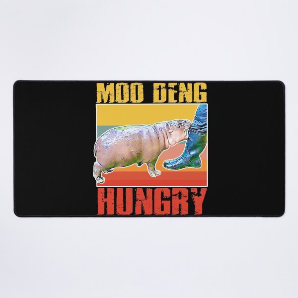 Item preview, Cute Funny Moo Deng Hungry Baby Pygmy Hippo Aesthetic Gift designed and sold by Mr-Right-On.