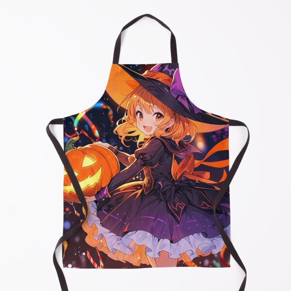 Item preview, Happy Halloween Witch: Vibrant Anime-Style Illustration with Festive Charm designed and sold by Khala.