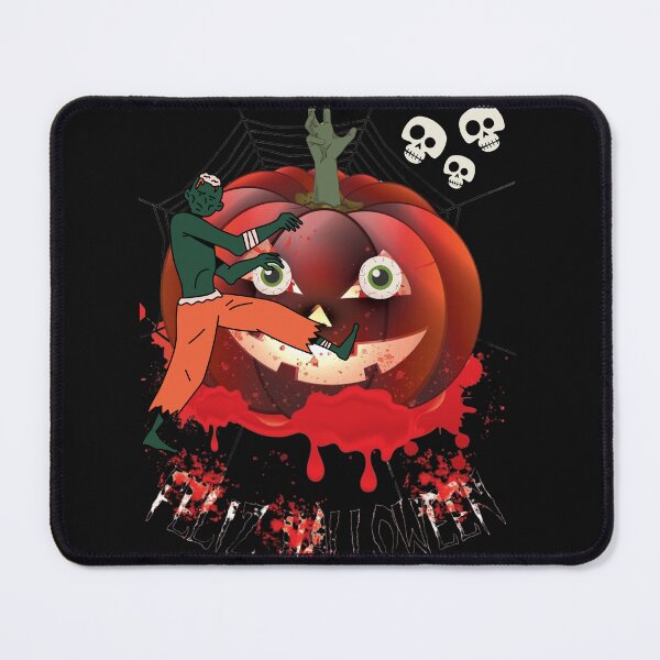 Item preview, Spooktacular Halloween Haunt: Pumpkin, Spiderweb, Zombie & Eyeballs in a Graveyard of Skulls designed and sold by EducaPro.