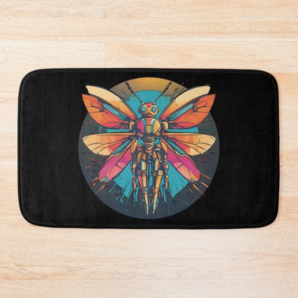 Item preview, Dragonfly Robot Knight Gold Armor Orange Pink Wings designed and sold by GFamilyC.
