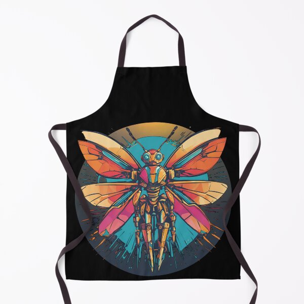 Item preview, Dragonfly Robot Knight Gold Armor Orange Pink Wings designed and sold by GFamilyC.