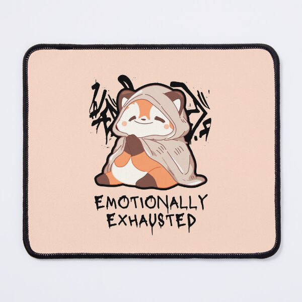 Item preview, Emotionally Exhausted #RedPanda #FunnyRedPanda #RedPandaLover #ExhaustedPanda designed and sold by Anna Halasek.