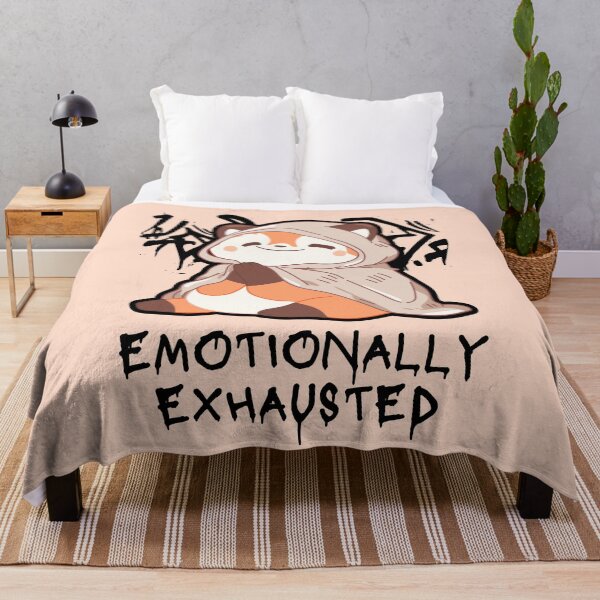 Item preview, Emotionally Exhausted #RedPanda #FunnyRedPanda #RedPandaLover #ExhaustedPanda designed and sold by Anna Halasek.