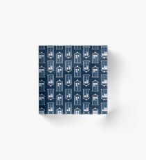 Whovian Print Acrylic Block