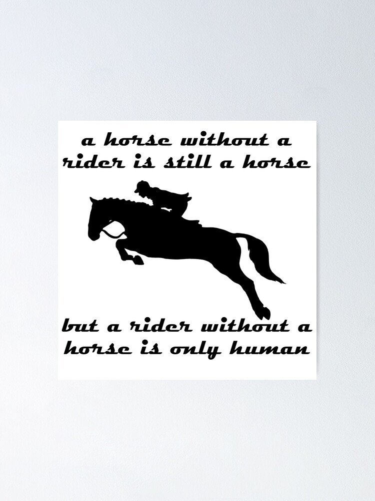 "A horse without a rider" Poster by mtsdesign Redbubble