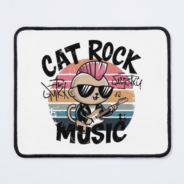 Item preview,  Paws & Rock ‘n’ Roll , Feline Groovy , funny idea  designed and sold by masteryStore.