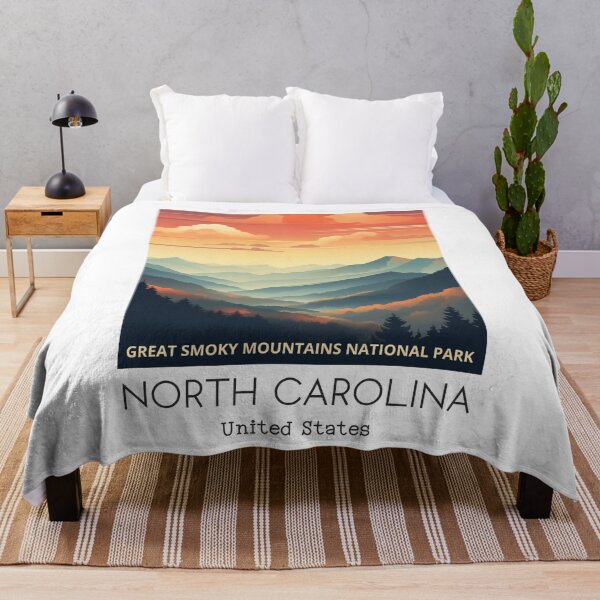 Item preview, A Vintage Travel Illustration of Great Smoky Mountains National Park designed and sold by GoodOldVintage.