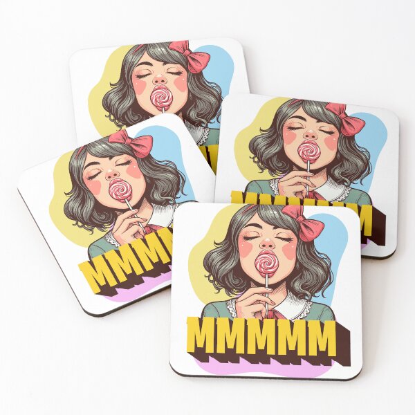 Item preview, Vintage Girl Licking Lollipop designed and sold by AuroraIllArena.
